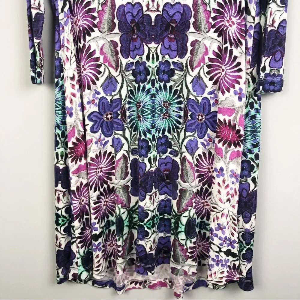 FREE PEOPLE | New Romantics Fiesta Floral Mid Sleeve Mini Dress Women’s Size S